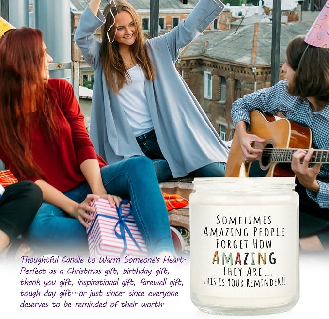 Craftique Gifts for Women, Birthday Gifts for Women- You're Amazing Candle | - Image 2