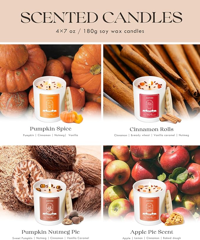 AOOVOO Fall Candles Set for Women - Image 4