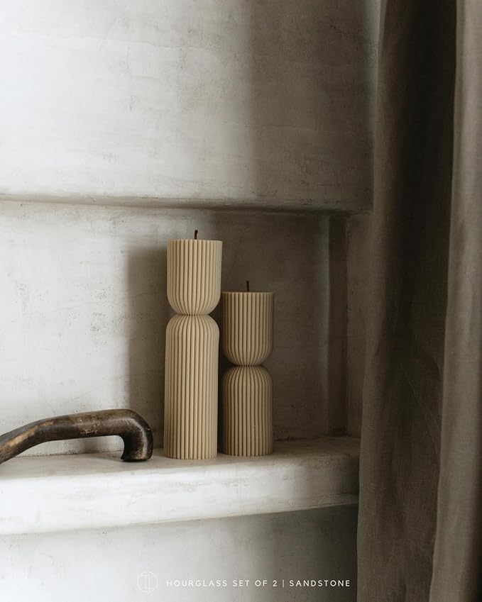 LAWA Hourglass Pillar Candle - Image 3