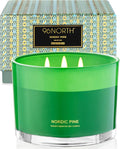 Luxury Pine Soy Candle | Large 3 Wick Jar Candle | Up to 40 Hours Burning Time by 96NORTH%C2%AE