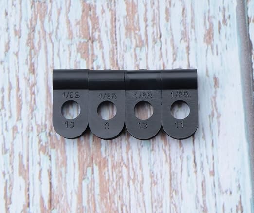 SOWAKA 50 Pcs Cable Clamp Black R Type Nylon Screw Mounting Cable | Cable - Image 6