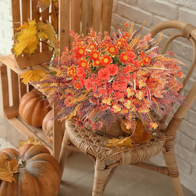 20 Bundle 10 Style Artificial Fall Flowers Plants - Image 6