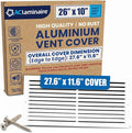 26x10 Aluminum Wall Ceiling Air Return Vent Cover HVAC Rustproof Grille by ACLAMINAIRE