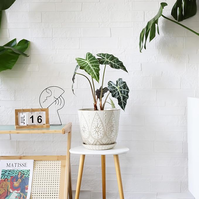 Gepege 10 Inch Ceramic Plant Pot - Image 4