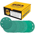 Dura-Gold Premium 5" Green Film Sanding Discs, 9-Hole Pattern, 50 Disc Variety by Dura-Gold