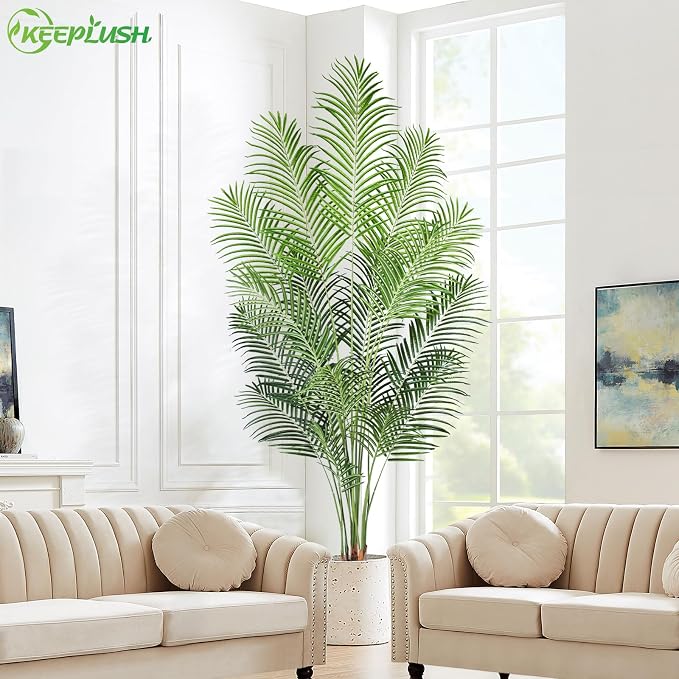 Artificial Palm Tree 7ft Tall Fake Palm Tree Indoor Decor - Image 2
