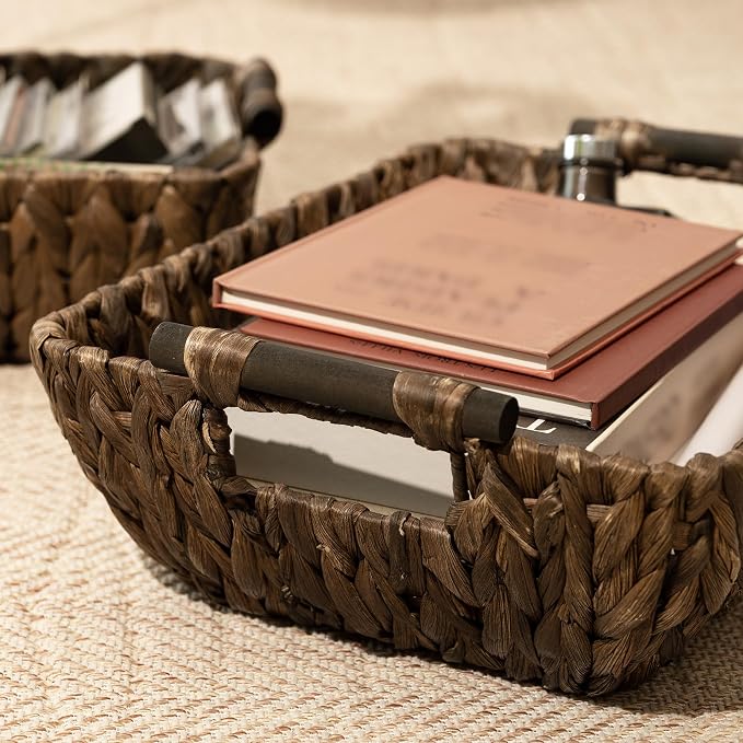 StorageWorks Wicker Storage Basket, Organizing Baskets - Image 4