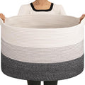 OIAHOMY 90L Extra Large Blanket Basket by MasterofSpaceOptimization
