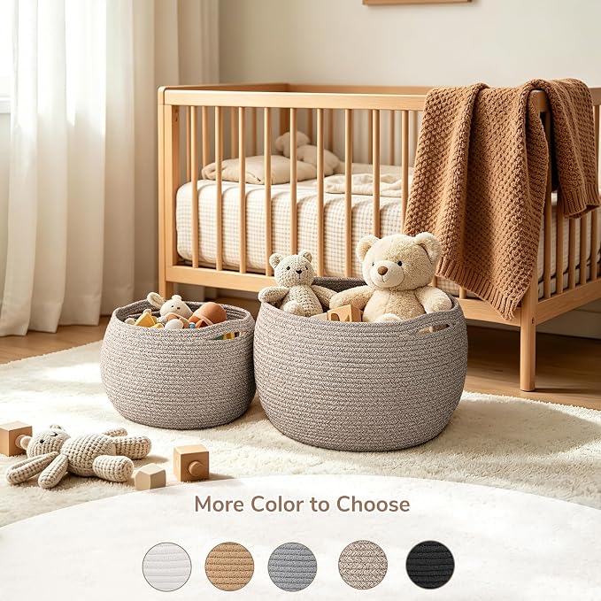 Goodpick Round Woven Rope Storage Basket - Image 6