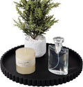 Round Bathroom Tray Perfume Organizer Coffee Table Decor, Heat-Resistant by Heagoale