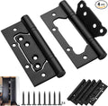 4Pcs No Mortise Door Hinges, Heavy-Duty 304 Stainless Steel Hinges | by Unknown