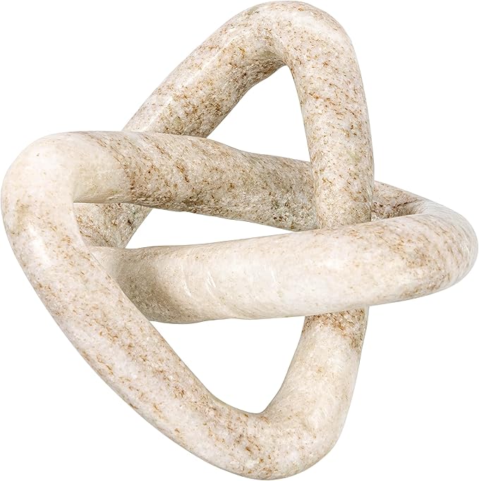 Creative Co-Op Modern Decorative Marble Link Knot by Unknown