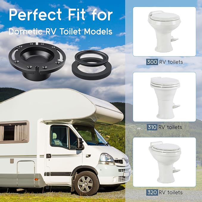 RV Toilet Seal & 3 Inch Socket Floor Flange Kit - Image 4