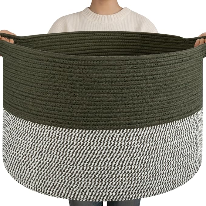OIAHOMY 90L XXXLarge Blanket Basket by MasterofSpaceOptimization