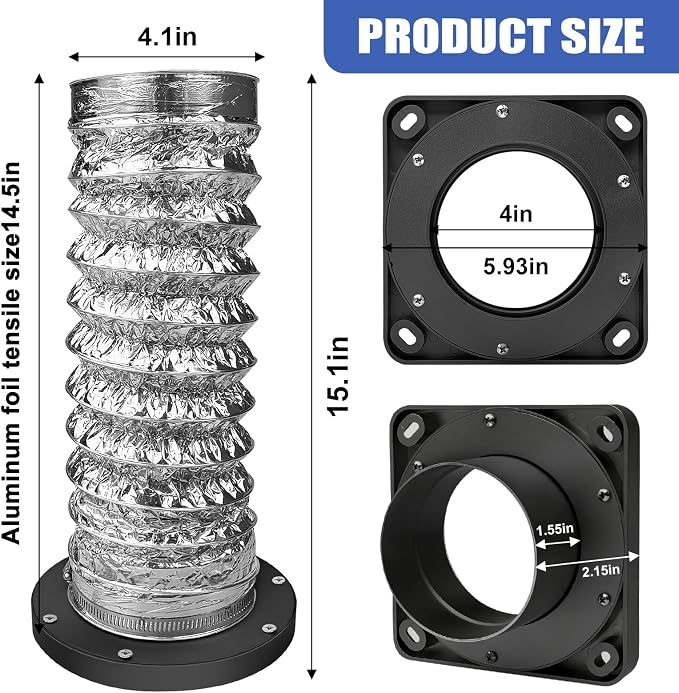 Magnetic Dryer Vent Coupler Strong Magnetic Self-connection，Magnetic Dryer Vent - Image 2