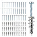 116 Pcs Metal Drywall Anchors Zinc Self-Drilling Screws Kit | Heavy Duty 50 LB by Unknown