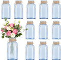 6 Pack Mason Jar Vases for Centerpieces, Wide Mouth Mason Jars by LEYIQU