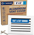 8x6 Aluminum Wall Ceiling Air Return Vent Cover HVAC Rustproof Grille by ACLAMINAIRE