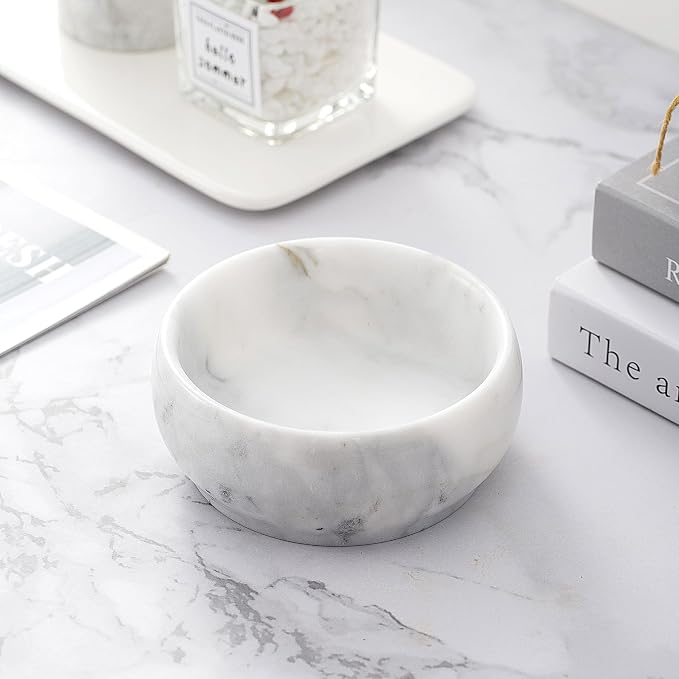4.72 Inch Decorative Bowls, Natural Marble Decorative Bowls - Image 3