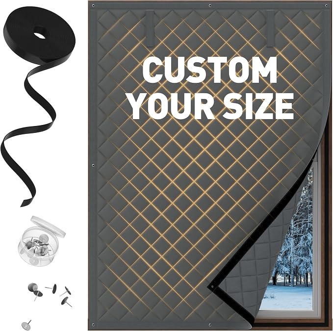 Customized Window Insulation Winter, Cold Weather Thermal Insulation Cover by AGHITG