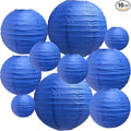 BEISHIDA Dark Blue Paper Lanterns 10Pcs 4/6/8/10/12 Inch Round Chinese Lamp | by Beishida