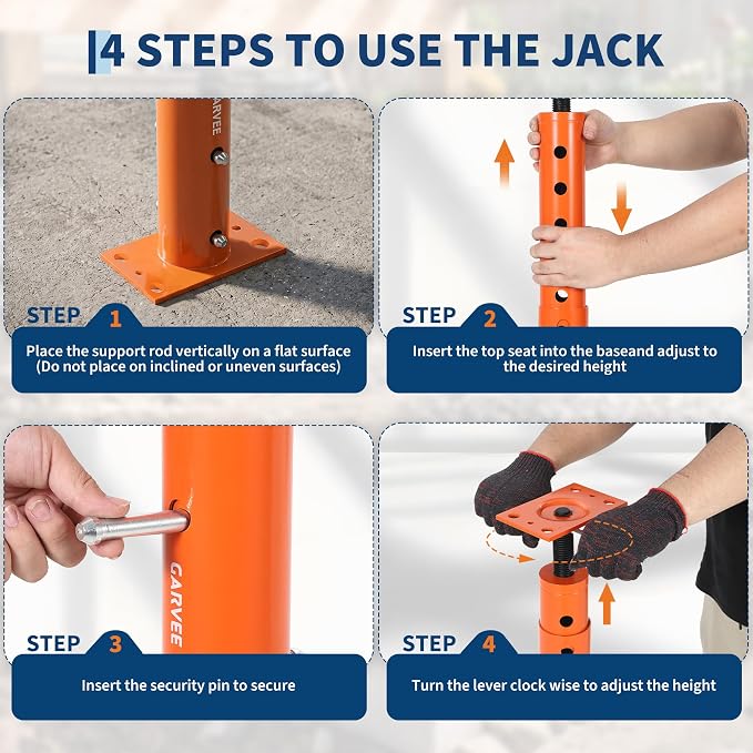53"-93"Jack Post Adjustable House Jacks - Image 6