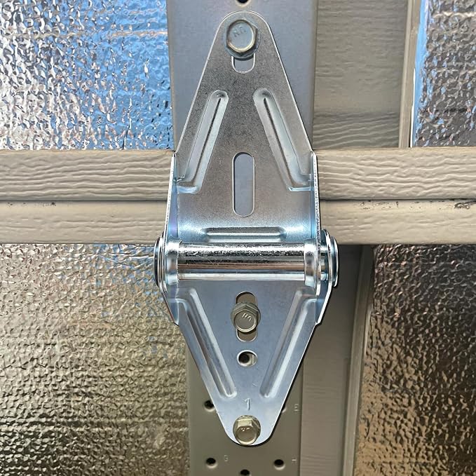 2 Pcs 18 GA Narrow Body Hinges, Rustproof Garage Door Hinge Replacement | - Image 4