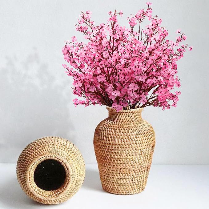 5 Pcs Fake Flowers, Real Touch Babys Breath Artificial Flowers, Full Baby - Image 4