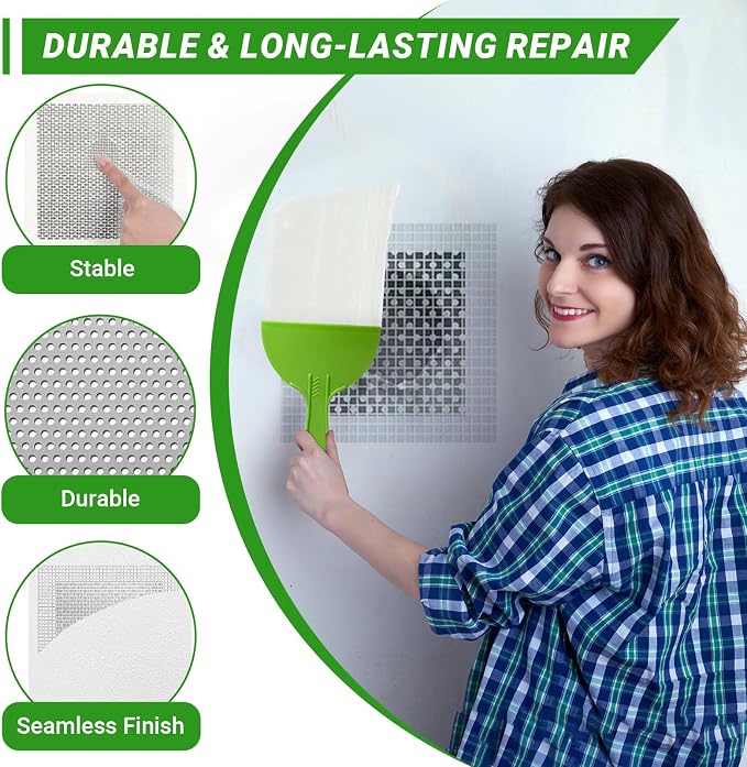 12 x 12 Inch Drywall Repair Kit – 4 Pcs Large Drywall Patch - Image 4