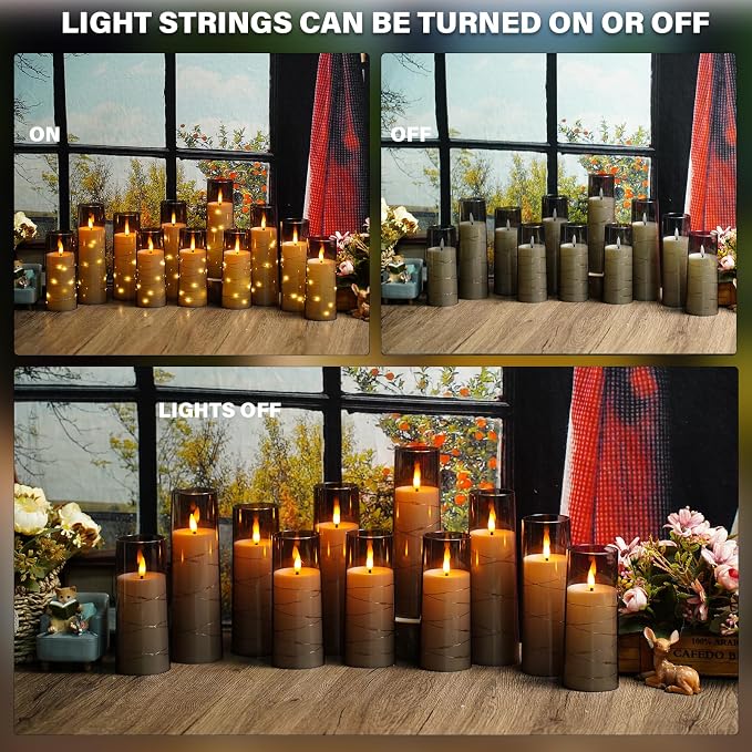 Nimiko Flickering Flameless LED Candles, Battery Operated Candles 24 Pcs - Image 4