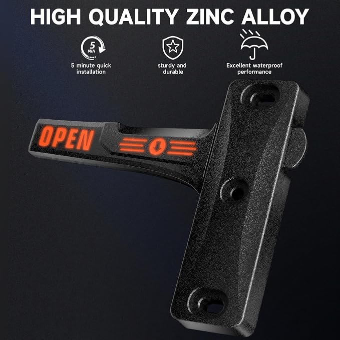 Zinc Alloy RV Screen Door Latch, Camper Screen Door Latch Replacement Kit - Image 2