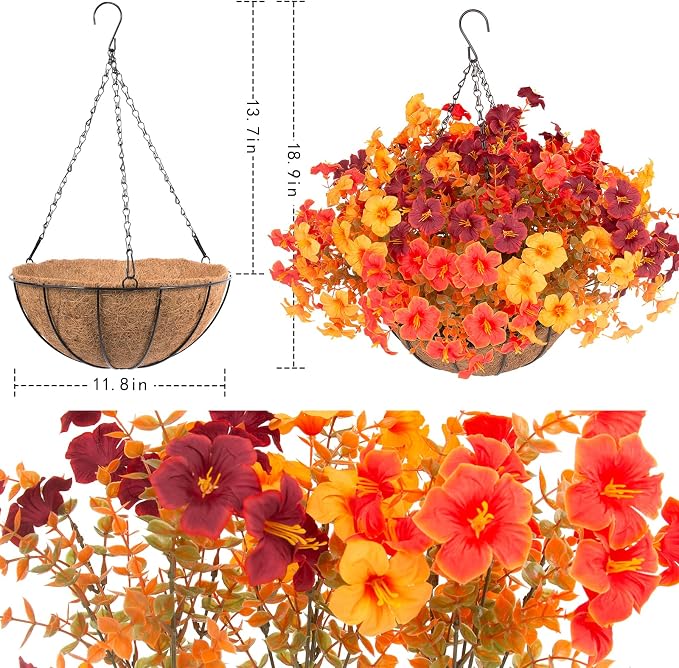 Daynight 2 Set Artificial Outdoor Fall Flowers - Image 5