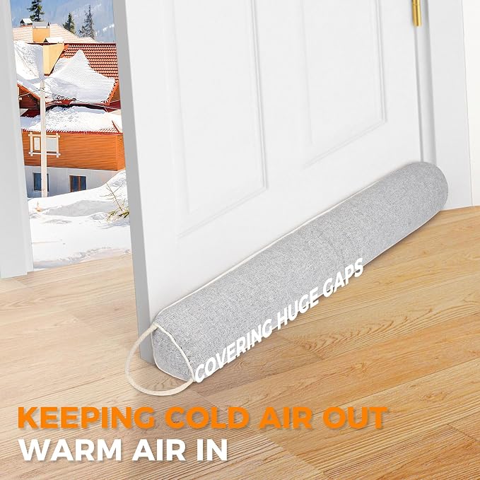 TORRAMI Under Door Draft Stoppers 36 Inch, Heavy Triangle Stop Draft Block Cold - Image 4