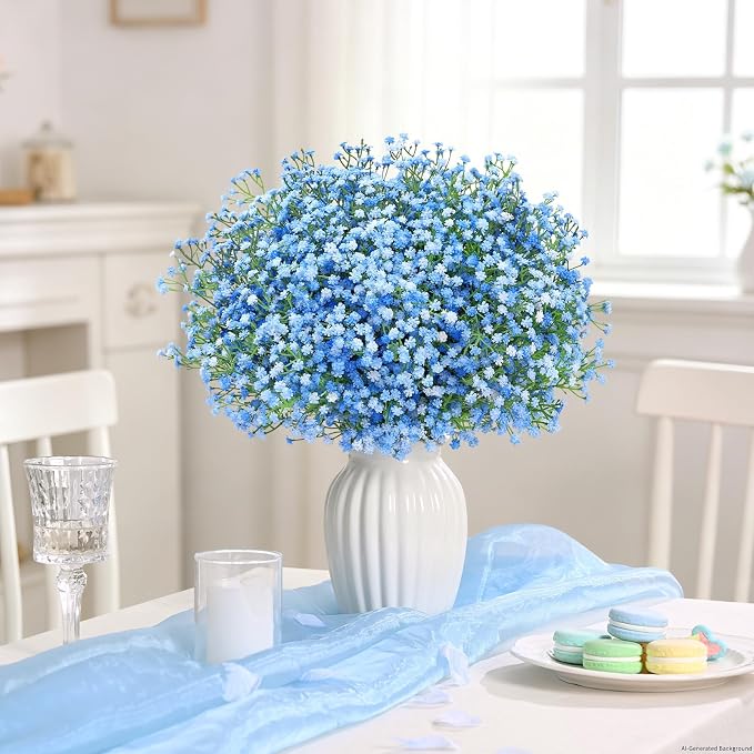 Yastouay Babys Breath Artificial Flowers, Real Touch Faux Babies Breath - Image 4