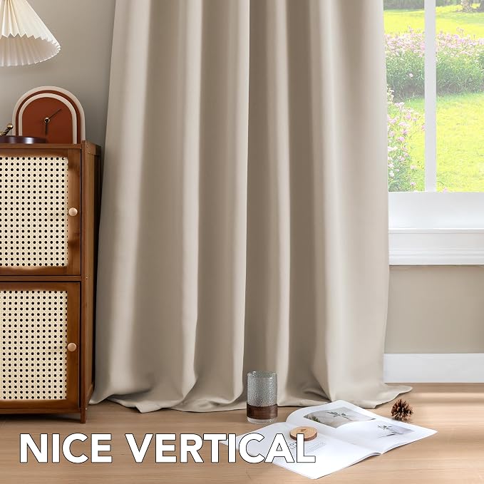 H.VERSAILTEX Blackout Curtains Thermal Insulated Window Treatment Panels Room - Image 8
