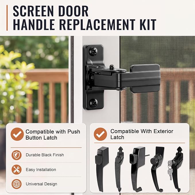 Storm and Screen Door Latch Repair Kit - Image 2