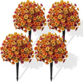 4Pcs Artificial Fall Ball Flowers by Alupssuc