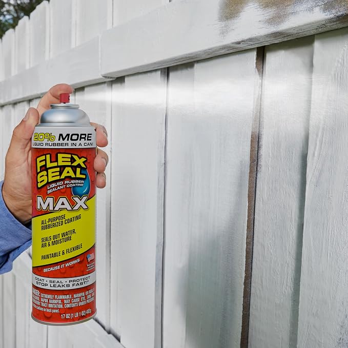 Flex Seal MAX, 17 oz, Stop Leaks Instantly, Waterproof Rubber Spray On Sealant - Image 6