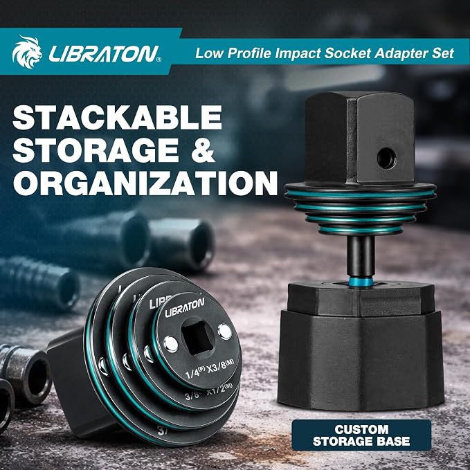 LIBRATON Low Profile Impact Socket Adapter Set - Image 6