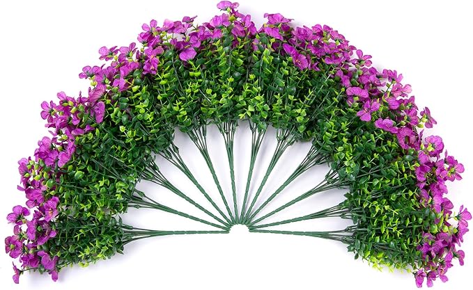 florisso Artificial Flowers for Outdoors Daisy 12 Bundles for Home | Faux - Image 4