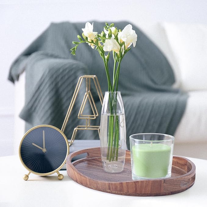 Acacia Wood Serving Tray with Handles - Image 3