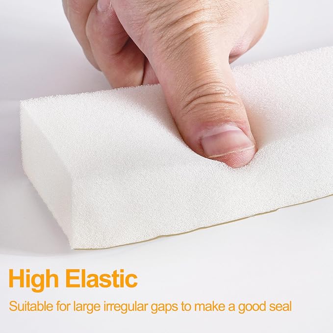 High Density Foam Tape Air Conditioner Window Seal, 1x1 Inch Thick Foam Stripe - Image 5