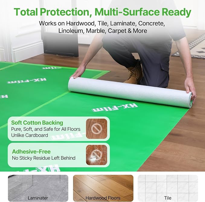 39" x 200' Heavy-Duty Floor Protection | Construction Grade Carpet Protector | - Image 8