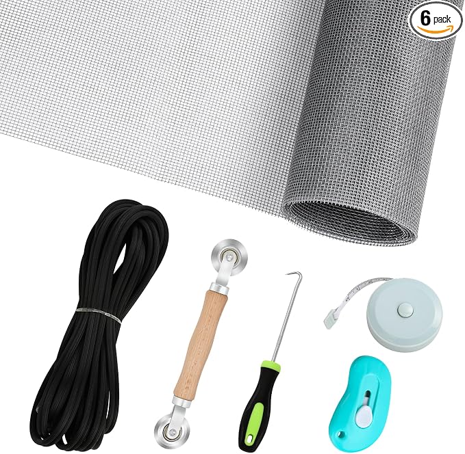 Windows Screen Replacement and Screen Door Repair Kit by Amzjjle