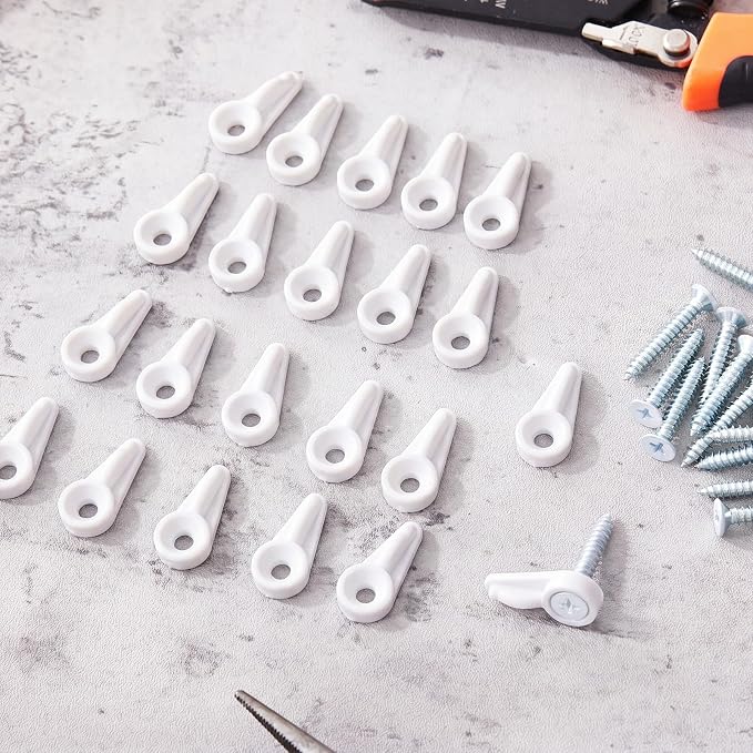 Blulu 24 Pack Flush Cabinet Glass Retainer Clips Window Screen Clip - Image 7