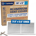 30x12 Aluminum Wall Ceiling Air Return Vent Cover HVAC Rustproof Grille by ACLAMINAIRE