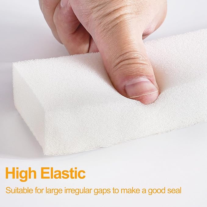 High Density Foam Tape Air Conditioner Window Seal, 2x1 Inch Thick Foam Stripe - Image 5