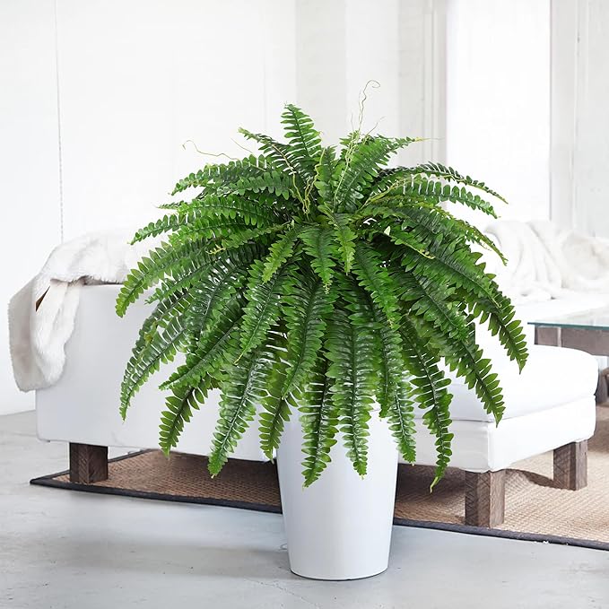 Dkaltm 45" Artificial Boston Fern, Outdoor Plants | UV-Resistant, 55 fronds - Image 4