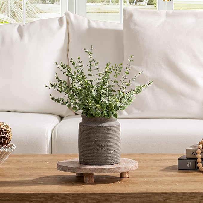 Ceramic Flower Vase 6.5 inch Farmhouse Rustic Vase - Image 9