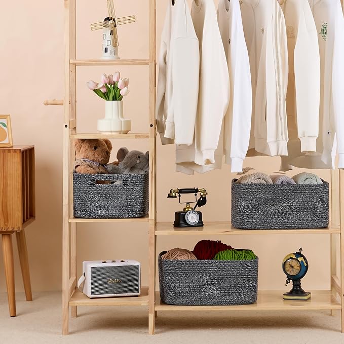 MiniArk Large Storage Baskets for Shelves, Baby Nursery, Toy Baskets Box - Image 3